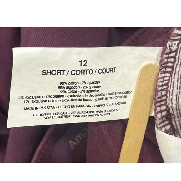 EUC Gloria Vanderbilt Amanda Jeans Purple Size 12 Short Women's Stretch Denim - Picture 6 of 9